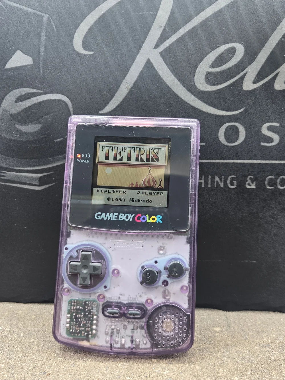 Nintendo Game Boy Color Atomic Purple Bundle 7 Games Tested Protective Case